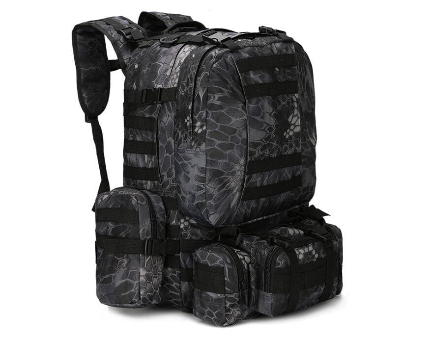 StealthX Military Backpack 55L MOLLE Tactical Bag Camping Hiking Rucksack (6 Color Options)