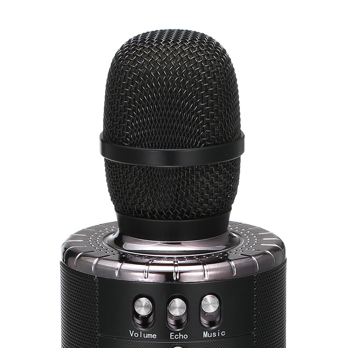 Tekmod 4-in-1 Wireless Bluetooth Microphone Karaoke Handheld Professional Mic in Black