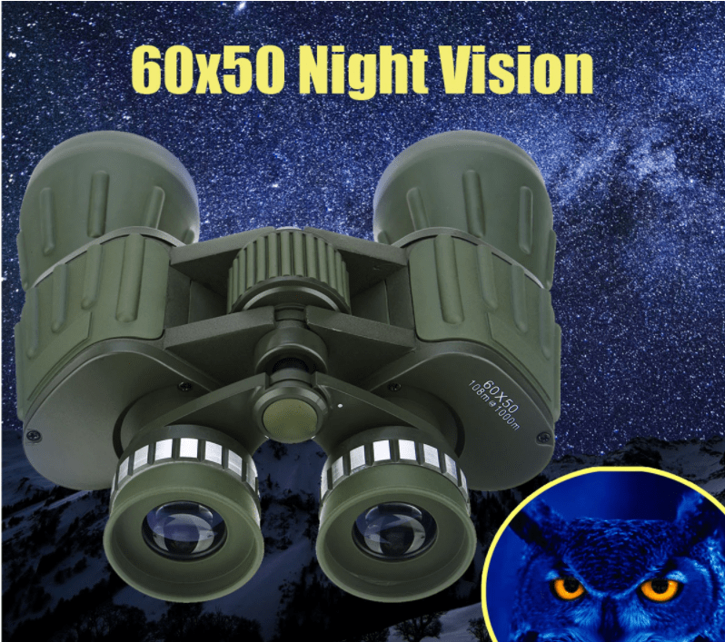 StealthX 60x50 Binoculars for Birdwatching Stargazing Hunting Sports with BAK-4 Lens for Day and Night