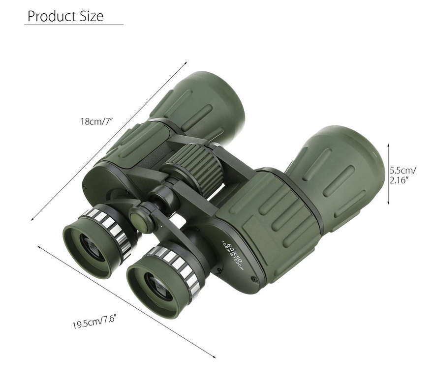 StealthX 60x50 Binoculars for Birdwatching Stargazing Hunting Sports with BAK-4 Lens for Day and Night