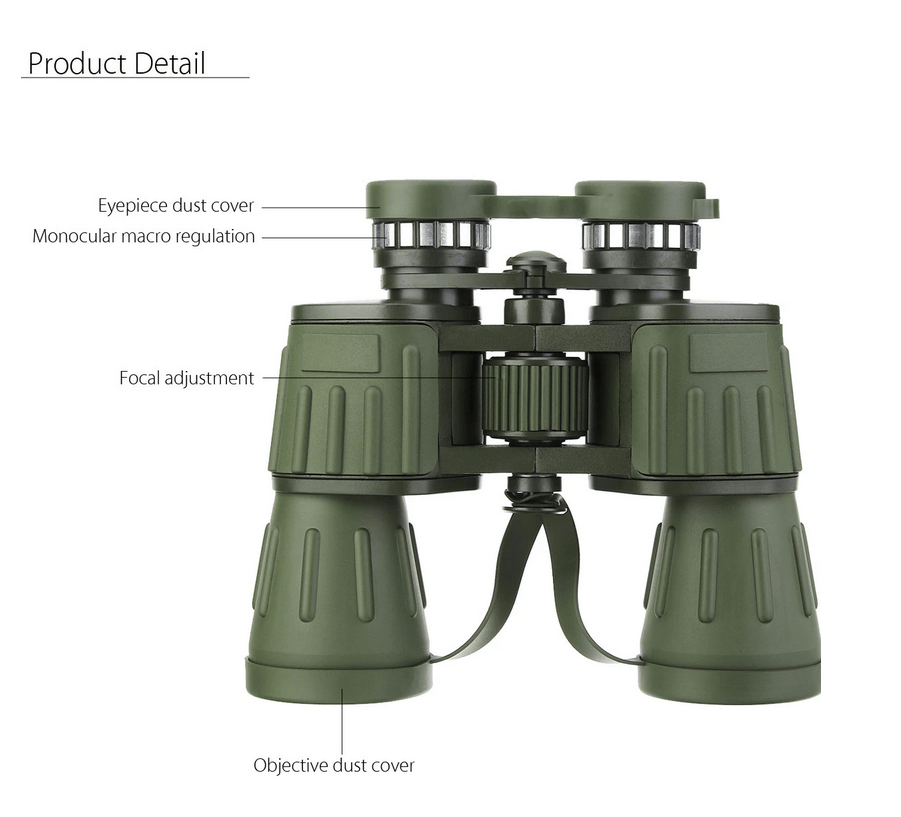 StealthX 60x50 Binoculars for Birdwatching Stargazing Hunting Sports with BAK-4 Lens for Day and Night