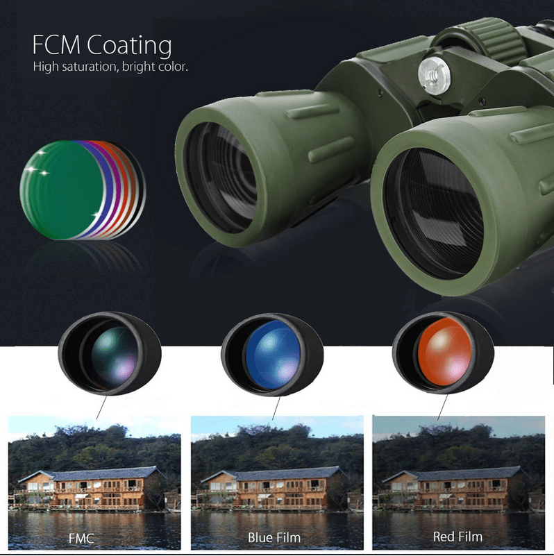 StealthX 60x50 Binoculars for Birdwatching Stargazing Hunting Sports with BAK-4 Lens for Day and Night